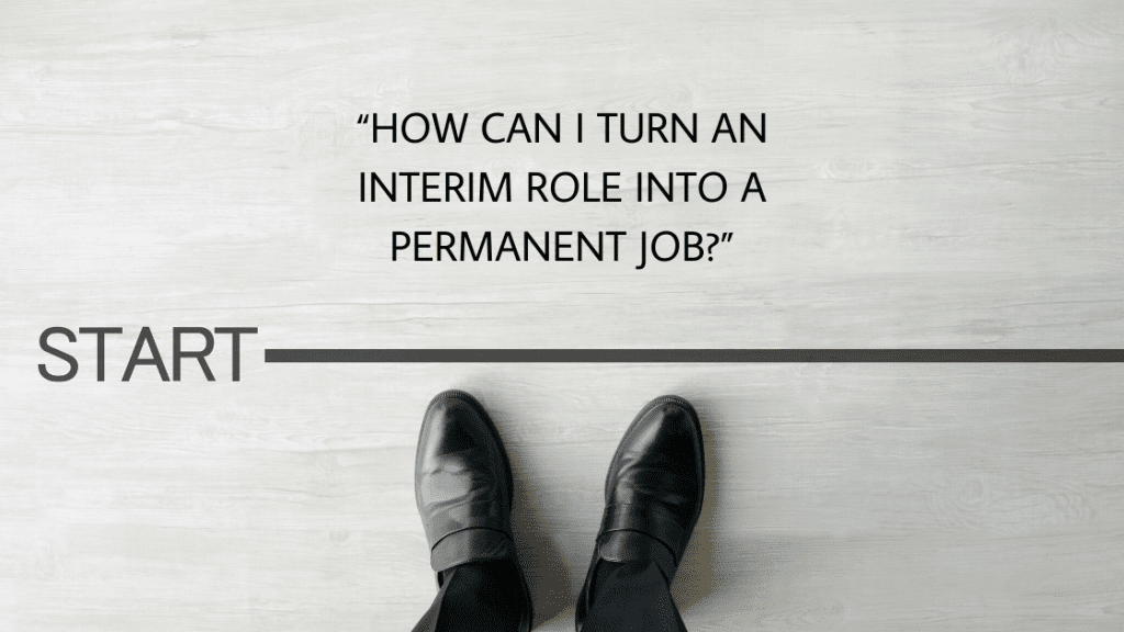 How to succeed in an interim position